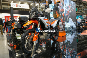 2023-11-07 - KTM 890R Enduro bike exposed at 80th edition of EICMA - Milan International Exhibition of Cycle and Motorcycle at Rho Fair on November 7, 2023, Rho - Milan, Italy. - EICMA - 80TH EDITION OF INTERNATIONAL CYCLE AND MOTORCYCLE EXHIBITION - NEWS - EVENTS