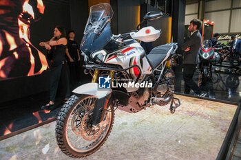 2023-11-07 - MV Agusta on-off bike exposed at 80th edition of EICMA - Milan International Exhibition of Cycle and Motorcycle at Rho Fair on November 7, 2023, Rho - Milan, Italy. - EICMA - 80TH EDITION OF INTERNATIONAL CYCLE AND MOTORCYCLE EXHIBITION - NEWS - EVENTS