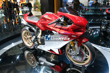 2023-11-07 - MV Agusta super bike exposed at 80th edition of EICMA - Milan International Exhibition of Cycle and Motorcycle at Rho Fair on November 7, 2023, Rho - Milan, Italy. - EICMA - 80TH EDITION OF INTERNATIONAL CYCLE AND MOTORCYCLE EXHIBITION - NEWS - EVENTS
