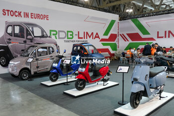 2023-11-07 - Alternative urban electric mobility vehicles exposed at 80th edition of EICMA - Milan International Exhibition of Cycle and Motorcycle at Rho Fair on November 7, 2023, Rho - Milan, Italy. - EICMA - 80TH EDITION OF INTERNATIONAL CYCLE AND MOTORCYCLE EXHIBITION - NEWS - EVENTS