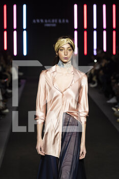 2023-02-01 - Annagiulia Firenze collection presented during Altamoda fashion runway on Febraury 1, 2023 at Pratibus District in Rome, Italy - ROME IS MY RUNWAY #2 - ALTAROMA FASHION WEEK - NEWS - FASHION