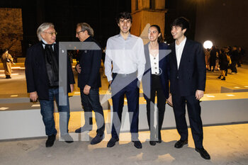 24/02/2023 - Diego and Andrea Della Valle, Leonardo Della Valle, Margherita and Filippo Della Valle are seen on the front row of the Tod's fashion show during the Milan Fashion Week Womenswear Fall/Winter 2023/2024 on February 24, 2023 in Milan, Italy. ©Photo: Cinzia Camela. - TOD'S FASHION SHOW AND GUESTS - NEWS - MODA