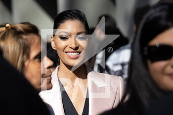 25/02/2023 - Pritika Swarup is seen on the front row of the Dolce & Gabbana fashion show during the Milan Fashion Week Womenswear Fall/Winter 2023/2024 on February 25, 2023 in Milan, Italy. ©Photo: Cinzia Camela. - DOLCE & GABBANA CELEBRITY AND STREET STYLE - NEWS - MODA