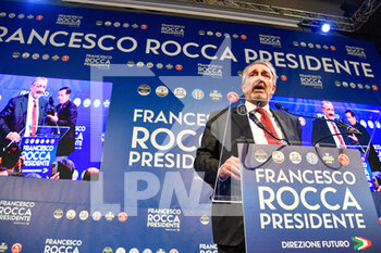2023-02-13 - Electoral committee for Francesco Rocca president on February 13 2023 in Rome, Italy in the photo: Francesco Rocca
(Photo by Fabrizio Corradetti / Livemedia) - LAZIO REGIONAL ELECTIONS 2023 ELECTORAL COMMITTEE FOR FRANCESCO ROCCA PRESIDENT  - NEWS - POLITICS