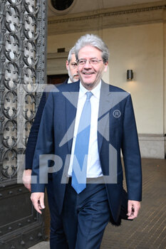 2023-02-17 - Paolo Gentiloni European Commissioner for Economic and Monetary Affairs during inauguration of the European Experience interactive space dedicated to David Sassoli February 17, 2022 in Rome, Italy. - INAUGURATION OF THE EUROPEAN EXPERIENCE INTERACTIVE SPACE DEDICATED TO DAVID SASSOLI  - NEWS - POLITICS