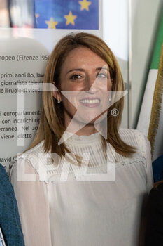 2023-02-17 - Roberta Metsola  during inauguration of the European Experience interactive space dedicated to David Sassoli February 17, 2022 in Rome, Italy. - INAUGURATION OF THE EUROPEAN EXPERIENCE INTERACTIVE SPACE DEDICATED TO DAVID SASSOLI  - NEWS - POLITICS