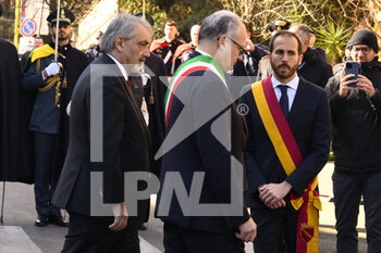 16/03/2023 - Roberto Gualtieri Mayor of Rome  during the 45th anniversary of the kidnapping of Aldo Moro and the massacre of his escort on March 16, 2023 at Via Fani, Rome, Italy. - 45TH ANNIVERSARY OF THE KIDNAPPING OF ALDO MORO - NEWS - POLITICA