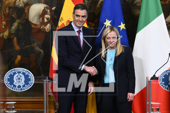Meeting with the Prime Minister of Spain Pedro Sánchez and Prime Minister of Italy Giorgia Meloni - NEWS - POLITICS