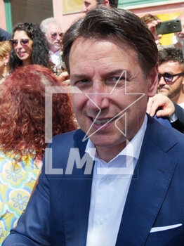 2023-05-07 - Movimento 5 Stelle leader Antonio Conte portrait during an election rally to support Mauro Bochicchio, madjor candidate of the list 'Avanti cosi', Castel di Lama, (AP), Italy on May, 7th, 2023. ©Photo: Cinzia Camela. - MOVIMENTO 5 STELLE LEADER GIUSEPPE CONTE RALLY - NEWS - POLITICS