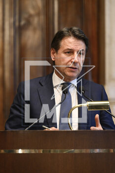 2023-05-09 - Giuseppe Conte leader of M5S during the meetings with the opposition on institutional reforms, May 9, 2023, Chamber of Deputies, in the President's Library, Rome, Italy. - THE PRIME MINISTER, GIORGIA MELONI, MEETS THE REPRESENTATIVES OF THE OPPOSITION POLITICAL FORCES FOR A DISCUSSION ON INSTITUTIONAL REFORMS - NEWS - POLITICS