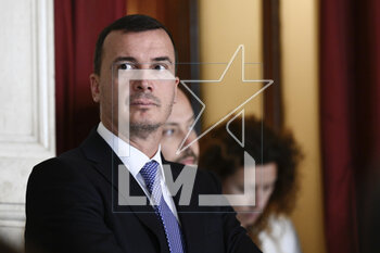 2023-05-09 - Rocco Casalono during the meetings with the opposition on institutional reforms, May 9, 2023, Chamber of Deputies, in the President's Library, Rome, Italy. - THE PRIME MINISTER, GIORGIA MELONI, MEETS THE REPRESENTATIVES OF THE OPPOSITION POLITICAL FORCES FOR A DISCUSSION ON INSTITUTIONAL REFORMS - NEWS - POLITICS