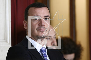 2023-05-09 - Rocco Casalono during the meetings with the opposition on institutional reforms, May 9, 2023, Chamber of Deputies, in the President's Library, Rome, Italy. - THE PRIME MINISTER, GIORGIA MELONI, MEETS THE REPRESENTATIVES OF THE OPPOSITION POLITICAL FORCES FOR A DISCUSSION ON INSTITUTIONAL REFORMS - NEWS - POLITICS