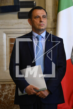 2023-05-09 - Franco Manes during the meetings with the opposition on institutional reforms, May 9, 2023, Chamber of Deputies, in the President's Library, Rome, Italy. - THE PRIME MINISTER, GIORGIA MELONI, MEETS THE REPRESENTATIVES OF THE OPPOSITION POLITICAL FORCES FOR A DISCUSSION ON INSTITUTIONAL REFORMS - NEWS - POLITICS