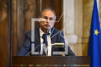 2023-05-09 - Manfred SCHULLIAN during the meetings with the opposition on institutional reforms, May 9, 2023, Chamber of Deputies, in the President's Library, Rome, Italy. - THE PRIME MINISTER, GIORGIA MELONI, MEETS THE REPRESENTATIVES OF THE OPPOSITION POLITICAL FORCES FOR A DISCUSSION ON INSTITUTIONAL REFORMS - NEWS - POLITICS
