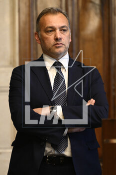 2023-05-09 - Matteo Richetti of Azione-Italia Viva during the meetings with the opposition on institutional reforms, May 9, 2023, Chamber of Deputies, in the President's Library, Rome, Italy. - THE PRIME MINISTER, GIORGIA MELONI, MEETS THE REPRESENTATIVES OF THE OPPOSITION POLITICAL FORCES FOR A DISCUSSION ON INSTITUTIONAL REFORMS - NEWS - POLITICS
