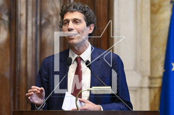 2023-05-09 - Riccardo Magi +Europa during the meetings with the opposition on institutional reforms, May 9, 2023, Chamber of Deputies, in the President's Library, Rome, Italy. - THE PRIME MINISTER, GIORGIA MELONI, MEETS THE REPRESENTATIVES OF THE OPPOSITION POLITICAL FORCES FOR A DISCUSSION ON INSTITUTIONAL REFORMS - NEWS - POLITICS