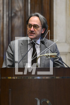 2023-05-09 - Angelo Bonelli of Alleanza Verdi e Sinistra during the meetings with the opposition on institutional reforms, May 9, 2023, Chamber of Deputies, in the President's Library, Rome, Italy. - THE PRIME MINISTER, GIORGIA MELONI, MEETS THE REPRESENTATIVES OF THE OPPOSITION POLITICAL FORCES FOR A DISCUSSION ON INSTITUTIONAL REFORMS - NEWS - POLITICS