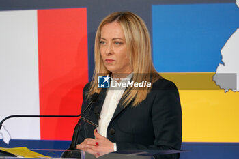 2023-04-26 - Giorgia Meloni - Prime Minister of Italy - BILATERAL CONFERENCE ON THE RECONSTRUCTION OF UKRAINE  - NEWS - POLITICS