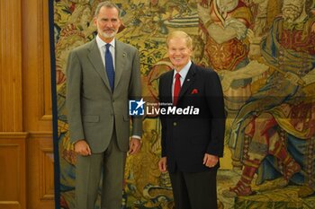 King Felipe VI receives Bill Nelson, NASA administrator of the United States of America, in audienc - NEWS - POLITICS