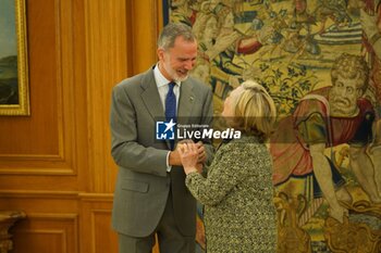 2023-05-31 - King Felipe VI receives Hilary Rodham Clinton, former Secretary of the United States of America, in audience in Madrid, on Thursday, May 31, 2023 Cordon Press - KING FELIPE VI RECEIVES HILARY RODHAM CLINTON, FORMER SECRETARY OF THE UNITED STATES OF AMERICA, IN AUDIENCE IN MADRID, ON THURSDAY, MAY 31, 2023 - NEWS - POLITICS