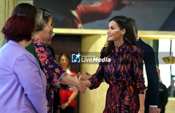 Spanish Queen Letizia Ortiz during a Commemorative event for the World Day of the Red Cross and Red Crescent Societies in Madrid on Tuesday, 30 May 2023. - NEWS - POLITICS