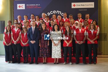 2023-05-30 - Spanish Queen Letizia Ortiz during a Commemorative event for the World Day of the Red Cross and Red Crescent Societies in Madrid on Tuesday, 30 May 2023. Cordon Press - SPANISH QUEEN LETIZIA ORTIZ DURING A COMMEMORATIVE EVENT FOR THE WORLD DAY OF THE RED CROSS AND RED CRESCENT SOCIETIES IN MADRID ON TUESDAY, 30 MAY 2023. - NEWS - POLITICS