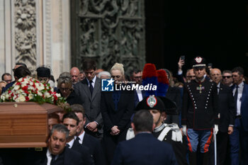 2023-06-14 - Marta Fascina during the state funeral for the former Italian Prime Minister Silvio Berlusconi at Duomo on June 14, 2023 in Milan, Italy. Credit: Tiziano Ballabio - THE STATE FUNERAL OF SILVIO BERLUSCONI IN MILAN - NEWS - POLITICS