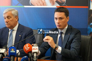 2023-08-02 - Antonio Tajani (L), Stefano Benigni (R) - FORZA ITALIA, PRESS CONFERENCE TO PRESENT 'AZZURRA LIBERTà - RETURN TO EVEREST' - NEWS - POLITICS