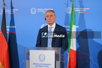 2023-10-30 - Adolfo Urso, Minister of Enterprises and Made in Italy - MINISTER ADOLFO URSO MET TODAY IN ROME WITH GERMAN MINISTER ROBERT HABECK AND FRENCH MINISTER BRUNO LE MAIRE - NEWS - POLITICS