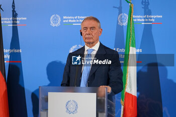 2023-10-30 - Adolfo Urso, Minister of Enterprises and Made in Italy - MINISTER ADOLFO URSO MET TODAY IN ROME WITH GERMAN MINISTER ROBERT HABECK AND FRENCH MINISTER BRUNO LE MAIRE - NEWS - POLITICS
