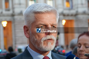 2023-11-28 - Petr Pavel, President of the Czech Republic - THE PRESIDENT OF THE CZECH REPUBLIC, PETR PAVEL, AFTER THE MEETING WITH GIORGIA MELONI AT PALAZZO CHIGI - NEWS - POLITICS