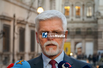 The President of the Czech Republic, Petr Pavel, after the meeting with Giorgia Meloni at Palazzo Chigi - NEWS - POLITICS