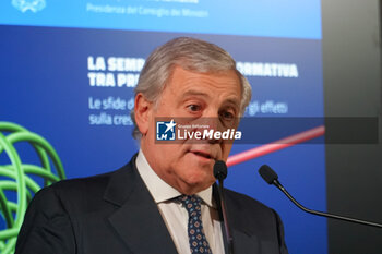 2023-11-29 - Antonio Tajani, vice-president of the Council of Ministers and Foreign Minister - “LA SEMPLIFICAZIONE NORMATIVA TRA PRESENTE E FUTURO”, EVENTO ORGANIZZATO DAL MINISTRO PER LE RIFORME ISTITUZIONALI E LA SEMPLIFICAZIONE NORMATIVA, MARIA ELISABETTA ALBERTI CASELLATI - NEWS - POLITICS