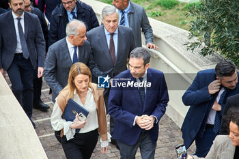2023-12-05 - Roberta Metsola President of the European Parliament and Roberto Occhiuto governor of Calabria region - Catanzaro 2023 dec 05 - ROBERTA METSOLA PRESIDENT OF THE EUROPEAN PARLIAMENT VISITING CALABRIA - NEWS - POLITICS