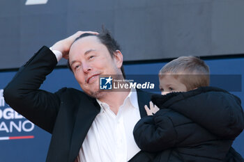 2023-12-16 - Elon Musk and his son - ATREJU, POLITICAL DEMONSTRATION ORGANIZED BY FRATELLI D'ITALIA, GIORGIA MELONI'S PARTY - THIRD DAY - NEWS - POLITICS