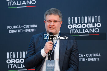 2023-12-17 - Carlo Fidanza - ATREJU, POLITICAL DEMONSTRATION ORGANIZED BY FRATELLI D'ITALIA, GIORGIA MELONI'S PARTY - FOURTH DAY - NEWS - POLITICS