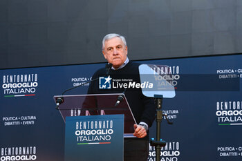 2023-12-17 - Antonio Tajani - ATREJU, POLITICAL DEMONSTRATION ORGANIZED BY FRATELLI D'ITALIA, GIORGIA MELONI'S PARTY - FOURTH DAY - NEWS - POLITICS