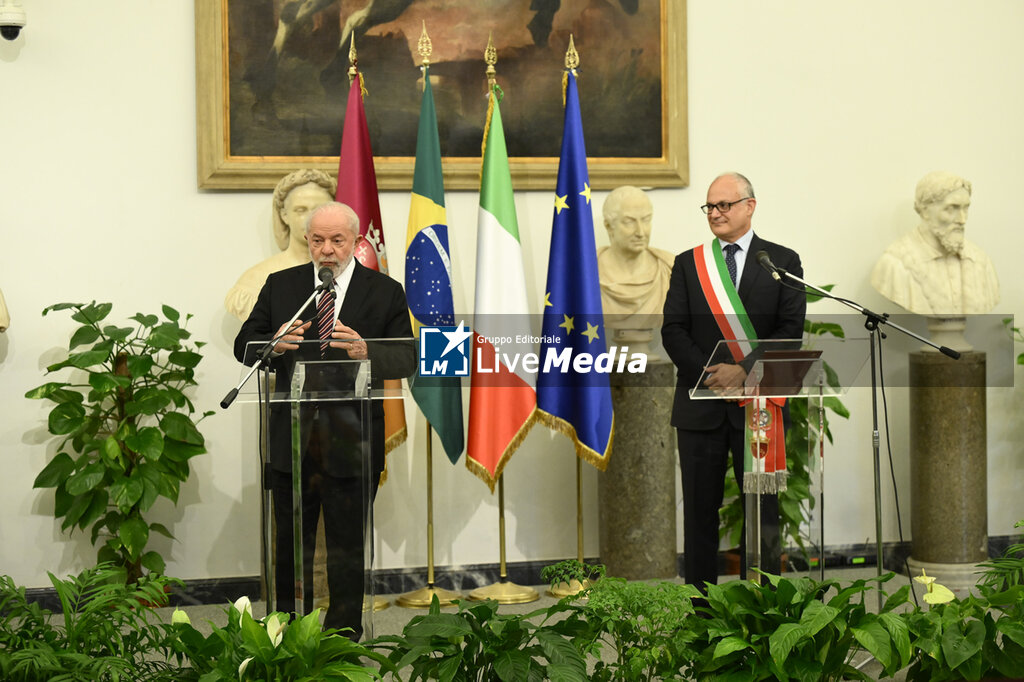 Meeting with the President of the Federative Republic of Brazil Luiz Inacio Lula da Silva and the mayor of Rome Roberto Gualtieri - SERVIZI - POLITICA