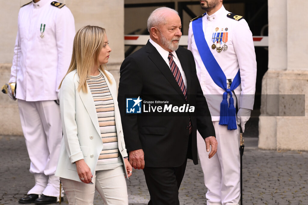 Meeting with the President of the Federative Republic of Brazil Luiz Inacio Lula da Silva and Prime Minister of Italy Giorgia Meloni - SERVIZI - POLITICA