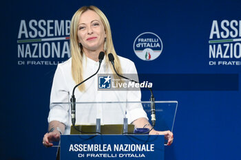 2023-09-12 - Giorgia Meloni during the Fratelli d’Italia National Assembly at the 