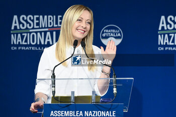 2023-09-12 - Giorgia Meloni during the Fratelli d’Italia National Assembly at the 
