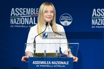 2023-09-12 - Giorgia Meloni during the Fratelli d’Italia National Assembly at the 