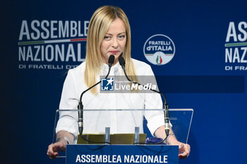 2023-09-12 - Giorgia Meloni during the Fratelli d’Italia National Assembly at the 