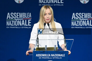 2023-09-12 - Giorgia Meloni during the Fratelli d’Italia National Assembly at the 