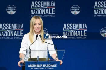 2023-09-12 - Giorgia Meloni during the Fratelli d’Italia National Assembly at the 