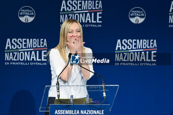 2023-09-12 - Giorgia Meloni during the Fratelli d’Italia National Assembly at the 