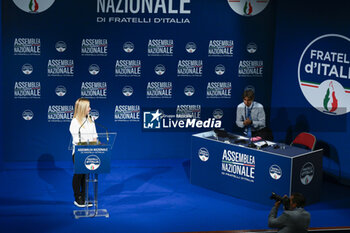 2023-09-12 - Giorgia Meloni during the Fratelli d’Italia National Assembly at the 