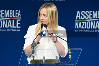 2023-09-12 - Giorgia Meloni during the Fratelli d’Italia National Assembly at the 