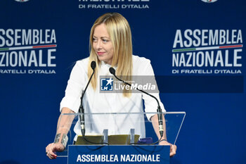 2023-09-12 - Giorgia Meloni during the Fratelli d’Italia National Assembly at the 