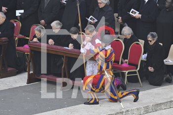 2023-01-05 - During the Funeral Mass for the Pope Emeritus Benedict XVI on January 5, 2023 at St Peter's Basilica, Vatican City,  Vatican. - THE FUNERAL OF POPE EMERITUS BENEDICT XVI - NEWS - RELIGION